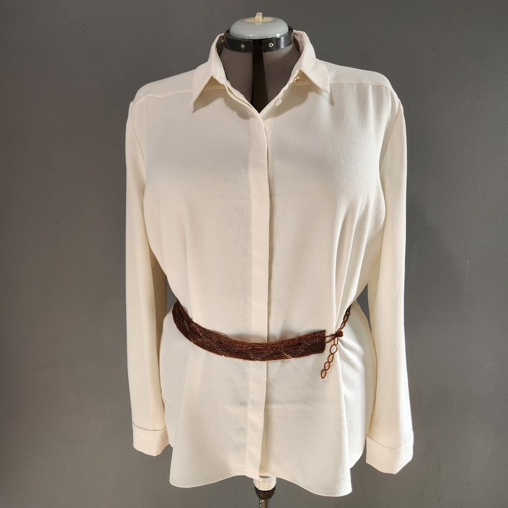 MM La Fleur Lagarde Shirt - Eco Soft Wave: Alabaster, Size: 18